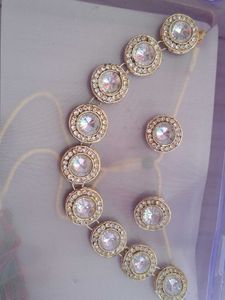 Sparkling Gold-Tone Necklace Set