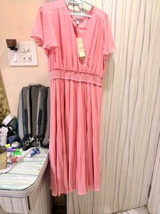 Forever New Chic Pink Midi Dress