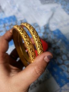 Gold-Plated Bangles (Set of 2)