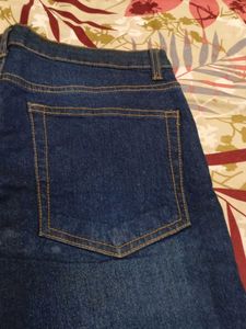 Stylish Blue Denim Flare Jeans
