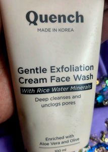 Quench Gentle Exfoliation Cream Face Wash