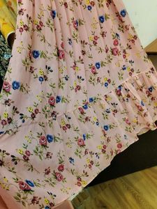 Pink Floral Maxi Dress