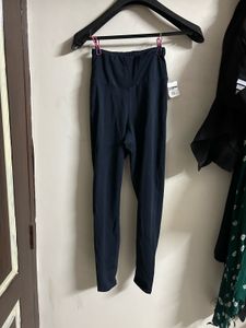 Navy Blue High-Waisted Leggings