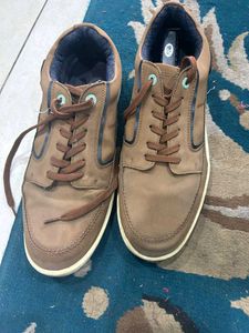 Men's Brown Casual Lace-Up Shoes