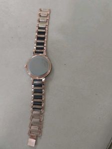 Stylish Rose Gold &amp; Black Watch