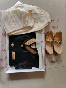 Kurta Pajama Set With Jute