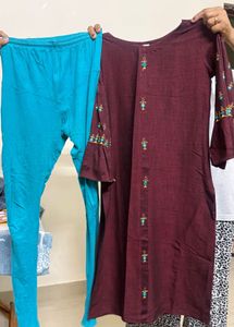 combo or 2 kurta sets with leggings