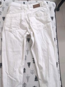 Classic White Denim Jeans