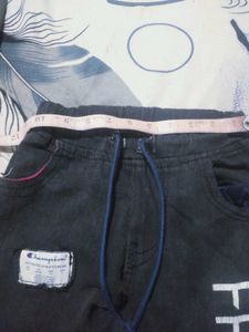 Stylish Black Joggers with Astronaut Patch