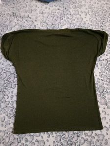 Casual Olive Green Tshirt