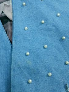 flared jeans with pearl