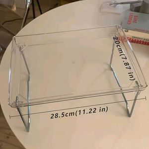 Clear Acrylic Tray with Metal Legs
