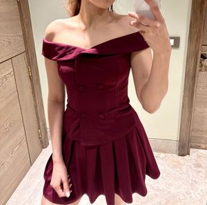 Burgundy Waistcoat Coord Set