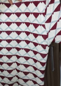 Patterned Knit Mini Dress