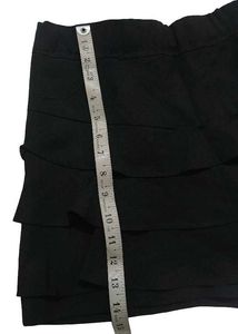 Tiered Black Skort