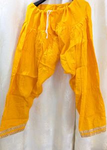 Heavy Yellow Patiala Suit Salwar Set