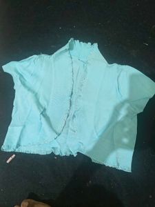 Chic Aqua Knit Shrug