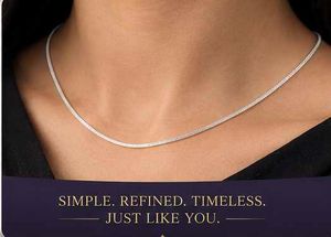 Elegant Silver Chain Necklace