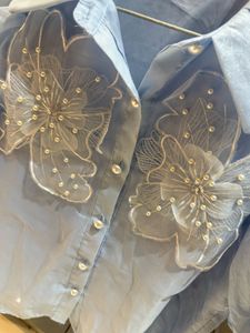 Organza Puff Sleeve top