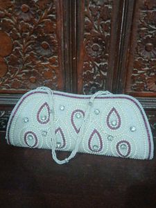 Elegant Beaded Clutch Bag