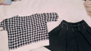 Very Cute N Beautiful Cardigan With Skort