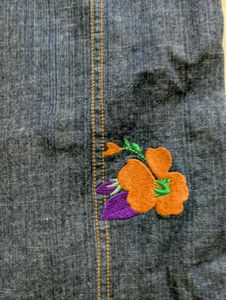 Embroidered Flare Jeans