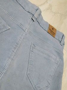 Cotton Lycra Blend Bootleg Fit High Rise Jeans
