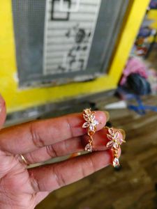 Elegant Floral Crystal Earrings