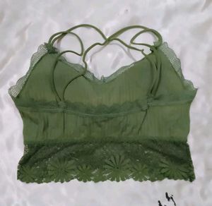 Green Lace  Bra