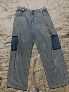 Patchwork Denim Jeans