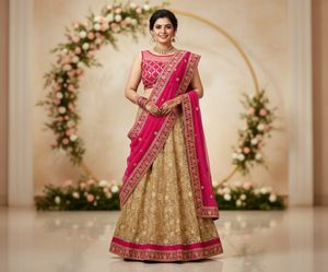 Gorgeous Gold Embroidered Lehenga