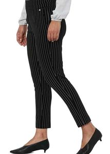 officewear formal Striped Black Pants