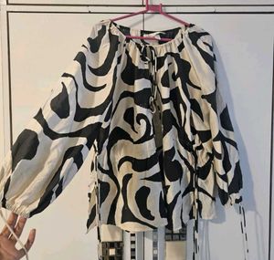 h&m print top
