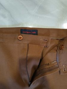 Brown Wide Leg Trousers