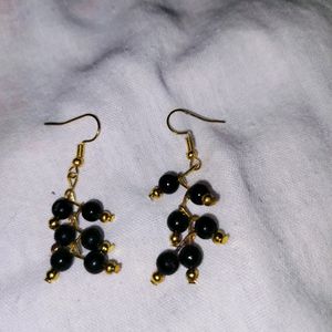Earrings Black Pearl For Women