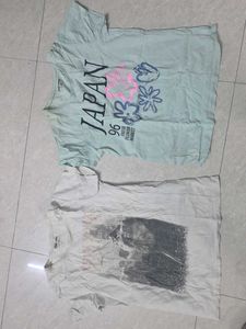 Bundle of 2 Graphic T-Shirts for girl