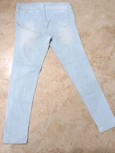 Female Jeans Sky Blue Very Light Blu