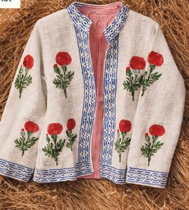 Embroidered jute Jacket