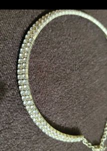 Sparkling Stone Choker and Pearl necklace Combo