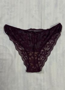 Calvin Klein Burgundy Lace Bra &amp; Panty Set