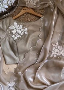 TRENDY &amp; DESIGNER JIMMY FABRIC SAREE WITH BLOUSE