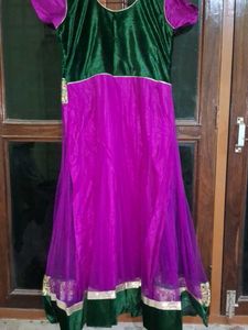Anarkali Kurta with churidar and Dupatta