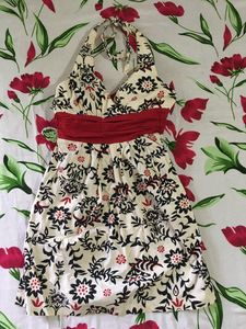 Chic Floral Halter Neck One Piece