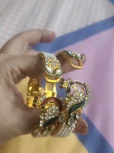 Elegant Peacock Design Bangles Set