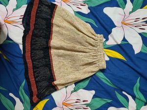 Blue Floral Skirt