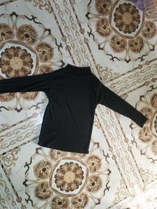 black long sleeve top