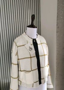 Vintage Checkered Open Front Cardigan🇸‌🇦‌🇱‌🇪