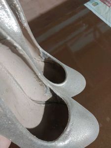 Elegant Metallic Platform Heels