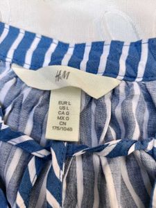 H&amp;m Striped Tie-up Dress