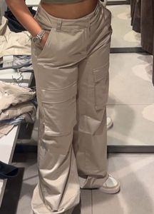 ZARA Beige Cargo Pants